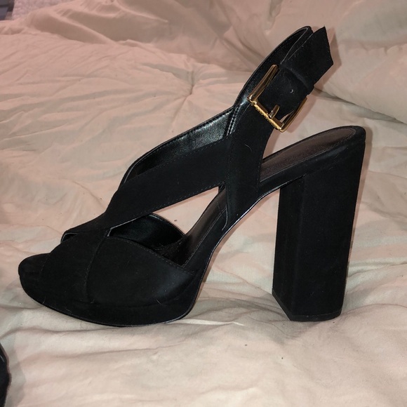 Michael Kors Becky Platform Suede Black - Picture 4 of 7